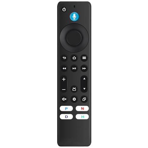 Beyution Controle remoto de substituição de voz compatível com Smart TV 4K UHD 4K 4K55N400A 4K43N400A, Amazon Smart TV Omni QLED, Omni Series 4K55M600A 4K75M600A 4K43M600A 4K43M600A 4K50M600A