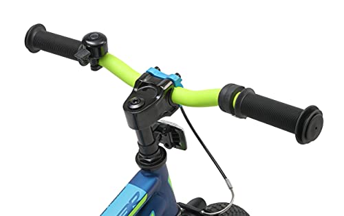 Bikestar Safety Sport Kids Bike Bicycle For Kids Age 3-4 Year Old Children | 12 Inch Mountain Bike Edition For Boys And Girls | Blue & Green #TOP5