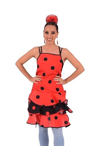 Tablier flamenco femme cuisine et danse sévillane pour vos soirées