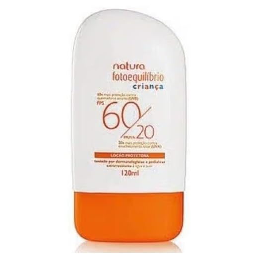 Fotoequilíbrio, Protetor Solar Infantil, FPS 60/FPUVA 20, Loção Protetora, 120ml