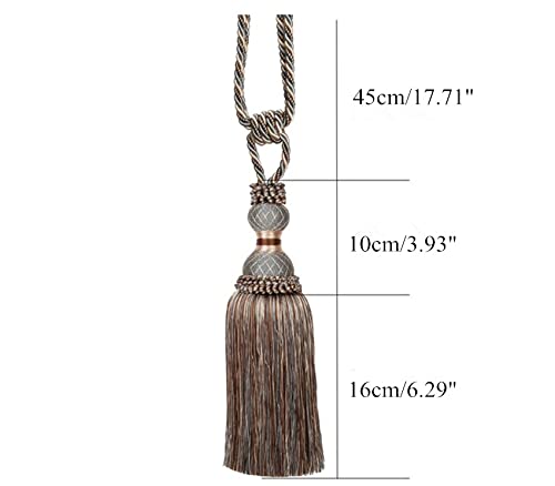 2 pièces Rideau Gland Sangles embrasses Suspendus Lier Cordes Ceinture Boule Boucle Crochet Support Rideau Accessoire Embrasse-Violet