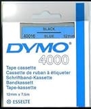 Cassette de ruban à étiqueter DYMO Noir sur Bleu 12 mn 40016