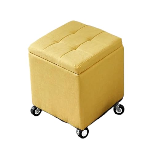 キャスター付き収納スツール 収納スツール キャスター付き YAMAZEN(山善) 収納付きスツール