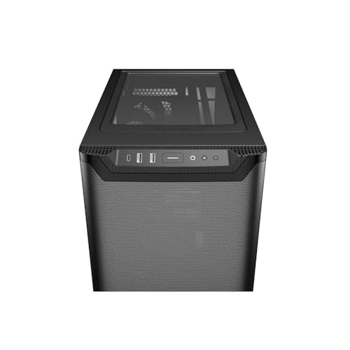 Image of be quiet! Pure Base 501 Airflow Black ATX Case | 2 Preinstalled Pure Wings 3 140mm PWM Fans | Optimized Air Pressure | Compact PC Case | Vertical GPU Installation | USB 3.2 Gen. 2 Type C | BG074