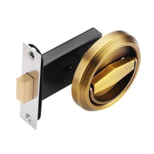 Serrure de porte invisible en acier inoxydable finition argent - 8