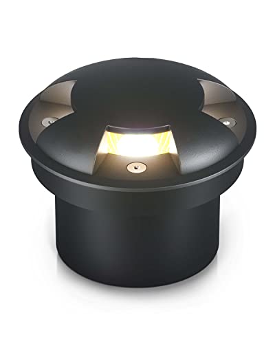 lambado® Bodenstrahler außen - Wasserfest & Befahrbar mit Schutzklasse IP67 - Bodeneinbaustrahler aussen mit indirektem & blendfreiem Lichtaustritt