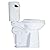 WinZo 21.25-inch Extra Tall Toilet with Black Flush Trip Lever For elderly,Taller and disabled Person