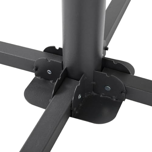 The Magic Toy Shop Large Foldable Metal Parasol Base – Portable, Space-Saving & Multipurpose Stand – Heavy Duty Garden Umbrella Base for Outdoor, Beach, Picnic & Parks