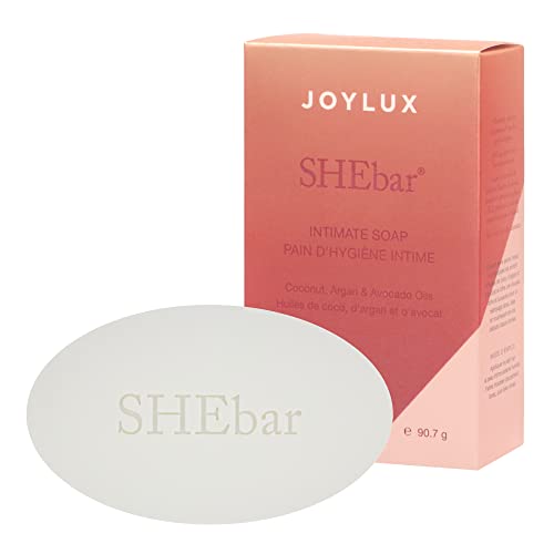 Joylux - Shebar, Feminine Cleansing Bar, Yoni Bar, Ph-Balanced Formula, Clean & Gentle Ingredients, Velvety Texture, Light Mandarin Scent, Rich In Essential Oils (3.2Oz) #TOP1