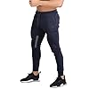 BROKIG AeroMaille Pantalon Jogging Homme Pantalons Sport avec Poches Zippées Hommes Survêtement Fitness Respirant Running(Bleu Marine,M)