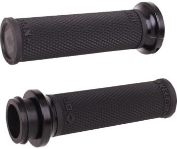 ODI Ruffian Lock-On Street Grips - Cable - Black/Black V-Twin - V30HTWB-B