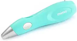 Mimo - Kit de Aerógrafo Elétrico USB - Cria Efeito Spray de Tinta - Contém 12 Canetas Hidrográficas e 1 Stencil de Desenhos - Fácil de Usar e também Recarregável