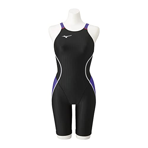 MIZUNO スイム 水泳 フィットネス 水着 ジム用 チャレンジスイマー レディース STREAM ACE ストリームエース ハーフスーツ N2MG1224 97:ブラック×バイオレット サイズ:S