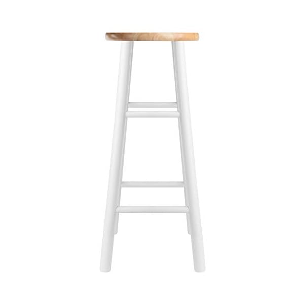 Winsome 30"H Beveled Seat Stool - Set of 2, Assembled - Image 3
