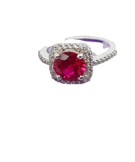 Bague rubis certifié naturel en taille 6 à 16 pour tous