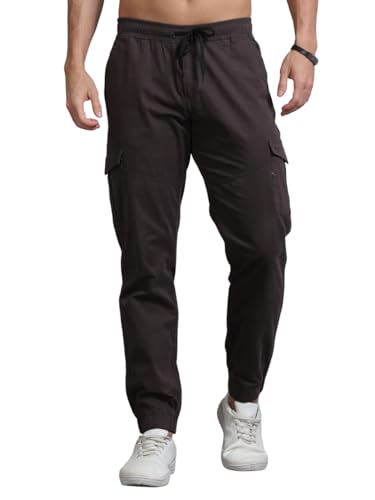 Image of U.S. Pitchers Mens Twill Laffer Cargo Joggers I 6 Pocket Utility Pants I Stylish Comfort Fit I 12 Colors I Sizes 30 to 38