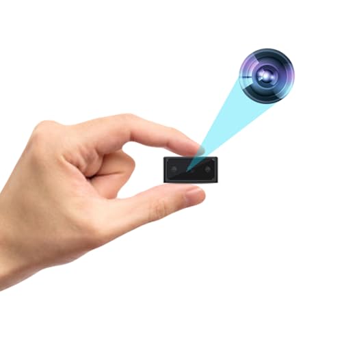 MIAOYILONG Mini Camara Espia portátil - Cámara espía Oculta - Cámara HD de Seguridad para niñeras - detección de Movimiento, grabación en Bucle, visión Nocturna automática, Sensor de Gravedad