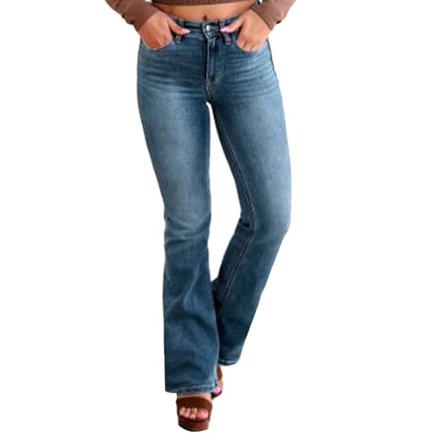 Jean Grande Taille Femme Stretch Ajusté : Pantalon Coupe Haute Minceur