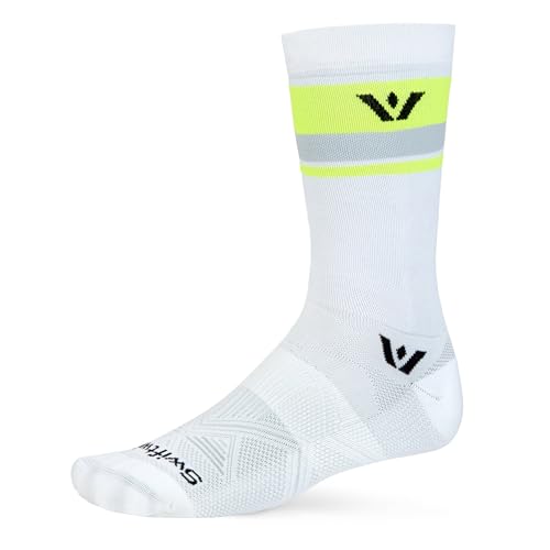 Image of Swiftwick- ASPIRE Crew Cycling Socks, Firm Compression Fit, Moisture Wicking