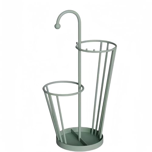 Porte-parapluies autoportant au design géométrique et finitions soignées