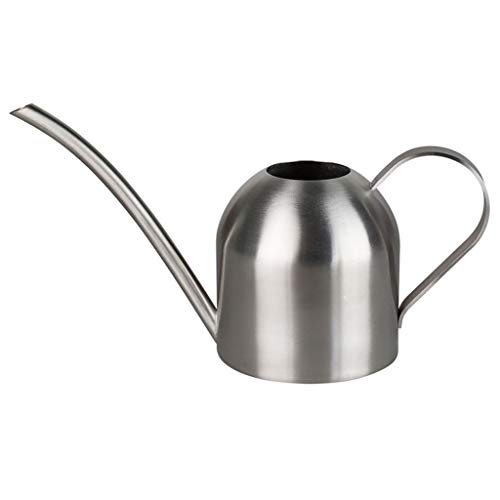 Regaderas Hotel Jardinería Hileradora De Metal Interior Floristería Boca Larga Muebles Decorativos (Color : Silver, Size : 22 * 9 * 12cm)