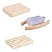 PandaHall 3 modèles Porte-Savon en Bois, Bar Savon Saver Cas Bac à Savon Baignoire Séchoir à Savon pour Les Mains pour éponge Laveur Douche, Salle de Bain, Cuisine