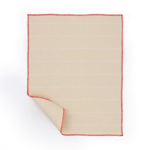 The Oxford Company Monks Cloth | Punch Needle Fabric- Foundation Cloth Suited for Punch Needle Rug Hooking (34 X 46 (Precut & Serged))