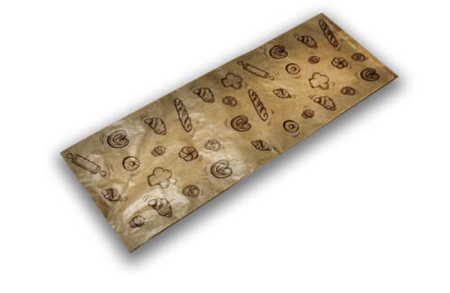 Bolsa de papel kraft 5 baguettes Mondis 18+6x51 para envasado y transporte de pan al por mayor