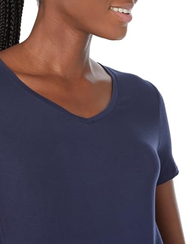Amazon Essentials Women's Relaxed-Fit Short-Sleeve V-Neck Tunic (Available in Plus Size)3