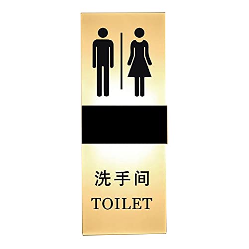 Letrero LED for inodoro masculino, femenino, niño y niña, decoración del baño, letreros de(B,40x15cm)