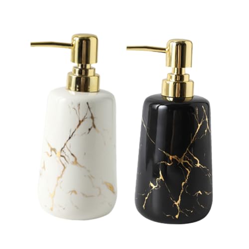 Veemoon Leere Shampoo pressflasche Weiß Nachfüllbar und Langlebig mit Langem Pump saugrohr Vielseitiger Spender für Duschgel Lotion und Conditioner für Bad und Reisen