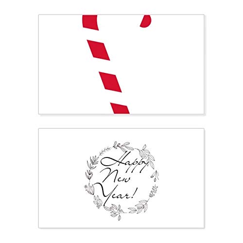 Tarjeta conmemorativa de Navidad "Crutch Red Festival" ideal para regalar buenos deseos en Año Nuevo
