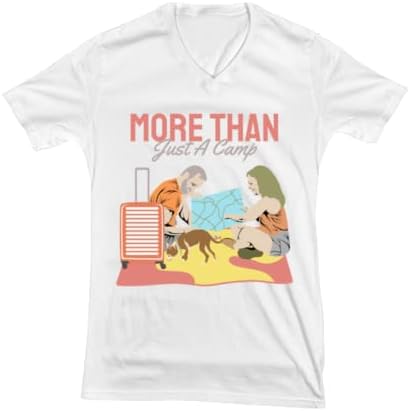 More Than Just A Camp Funny Summer V Neck Tee T-Shirt