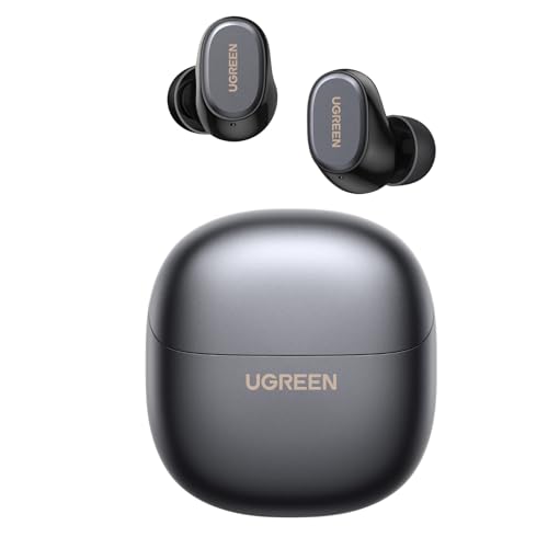 UGREEN Audífonos Inalámbricos In Ear Bluetooth 6.0, Batería hasta 32 Horas, Driver de 10mm Hi-Fi Calida de Sonido, Reducción de Ruido AI para Llamadas, Admite App y Encuentra Audifonos y 8 EQ Efectos