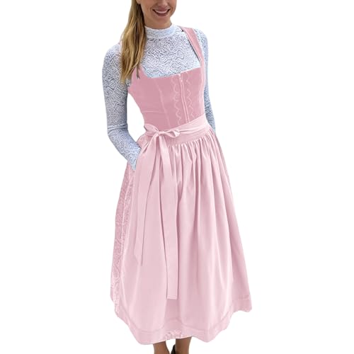 Traje tradicional Oktoberfest con delantal ajustable para evitar disfraces incómodos de festival