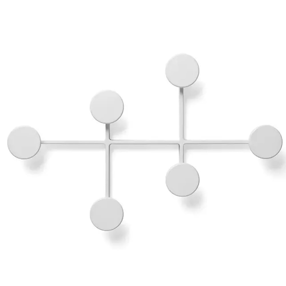 Appendiabiti da Parete Nordico, Organizer per Riporre I Vestiti, Appendiabiti in Metallo Multifunzionale, Decorazione da Parete per Ingresso B