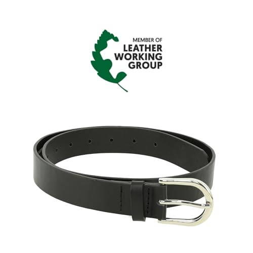 FASHIONGEN - Women's belt in vegetable-tanned bull leather, 3 cm wide, RIVOLI4