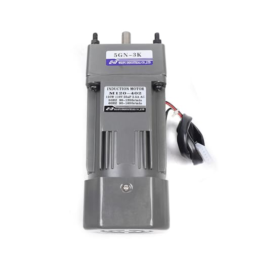 #US Gear Box Motor AC 110V High Torque Electric Power Speed Reduce 0-450 2.2nm