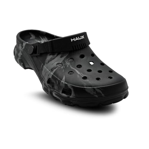 Image of HAUX Casual Clogs for Men | Soft & Comfortable EVA Slip-Ons | Lightweight Slippers & Everyday Wear Comfort Clogs for Men