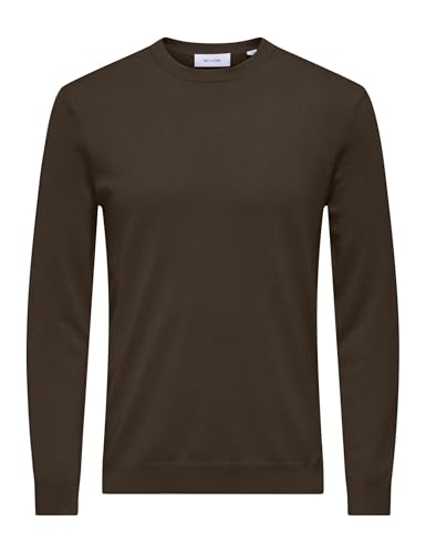 Crew knit Noos Only & Sons pull col rond pour homme en maille regular classique