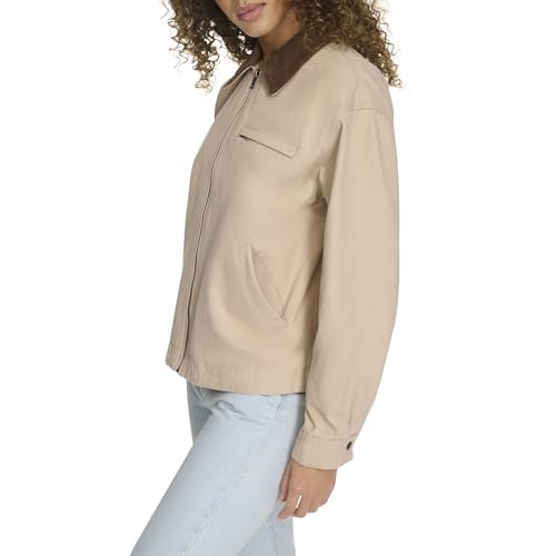 Image of Levi's Women's Zip Up Utility Jacket with Collar