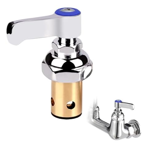 002713-40 Cold Side Handle Stem Assembly Replacement Parts Fit for T&S Brass All Faucets, Blue Cover