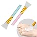 2 PCS Face Mask Beauty Tool, Soft Silicone Applicator,Ideal for Facial Mud Masks, Lotion and Butter on Body. Use at Home Spa or Daily Skin Care Routine.