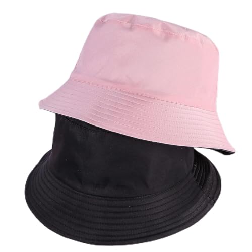 Chapeau bob double face pour éviter les coups de soleil, le chapeau de pêcheur d'été réversible.