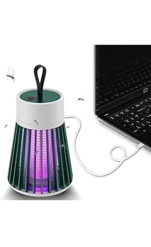 Image of Mosquito Killer Lamp, Eco Friendly Bug Zapper USB Powered Dual Mosquito Zapper with UV Light Lamp for Home Indoor Garden Outdoor (White)