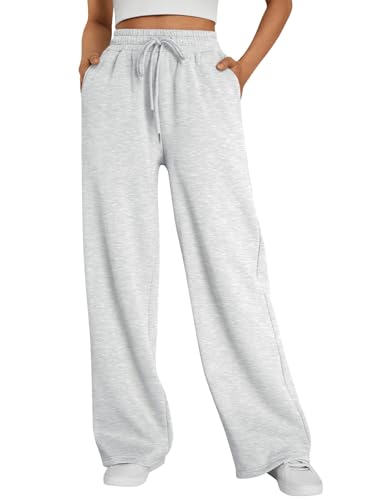 Trendy Queen Womens Wide Leg Fleece Lined Sweatpants...