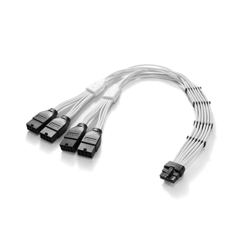 Câble 12VHPWR PCI-e 5.0 blanc de 45 cm pour sublimer le design de votre PC gamer
