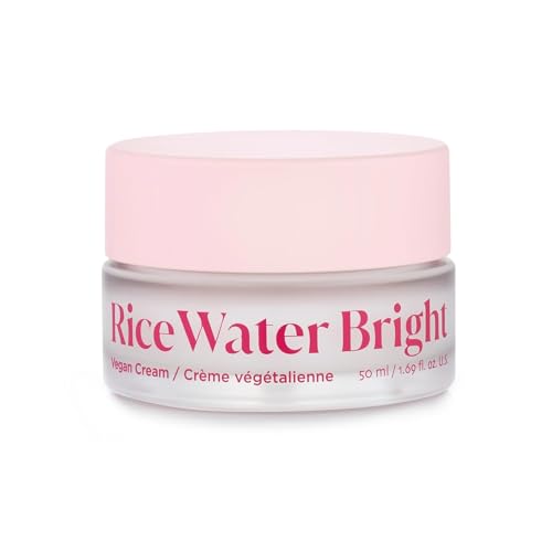 The Face Shop Rice Water Bright Vegan Cream – Instant Moisturization Quick-Absorbing Formula – Vegan, Brightening – Rice Water, Niacinamide, Hyaluronic Acid – Moisturizer Face Cream – Korean Skin Care