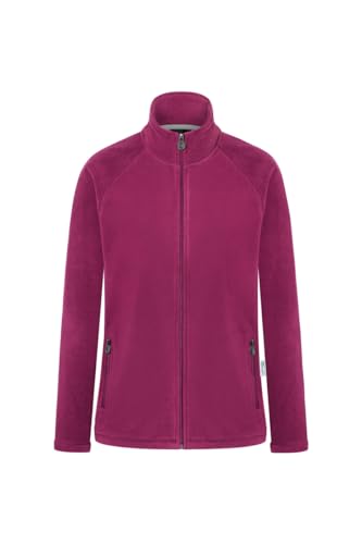 Karlowsky PASSION Damen Workwear Fleecejacke WARM-UP Langarm Stehkragen Raglan-Schnitt Polyester OEKO-TEX pflegeleicht Fuchsia Größe L