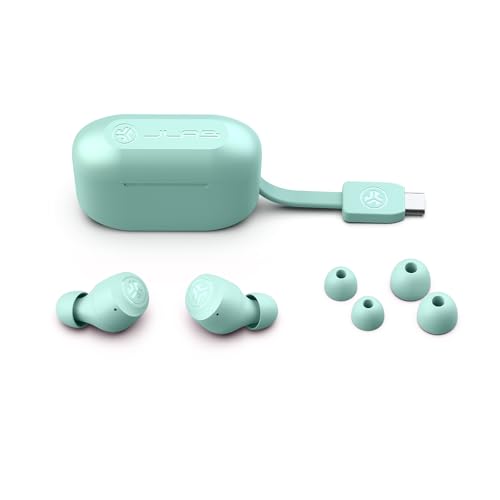 Image of JLab Go Air Pop True Wireless Earbuds, in Ear Headphones, Bluetooth Earphones, Ear Buds with 32H Playtime, Bluetooth Earbuds with Microphone, USB Charging Case, Dual Connect, EQ3 Sound, Mint